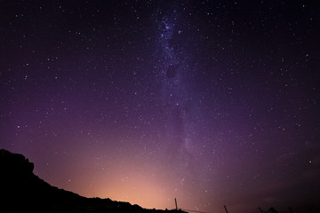Milky way rising over Christchurch