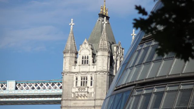 Beautiful view of Tower bridge in sunny day- London, UK