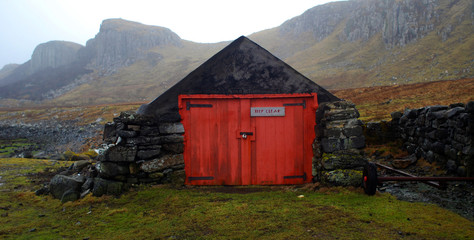 Scottish Highland shed 