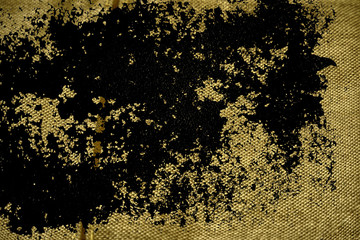 Grunge dirty Ultra yellow Linen fabric surface for mock-up or designer use, book cover sample, swatch