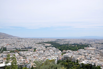 Athens panoramic view