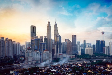 Naklejka premium Panoramę Kuala Lumpur