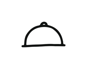 main course icon hand drawn design illustration,designed for web and app