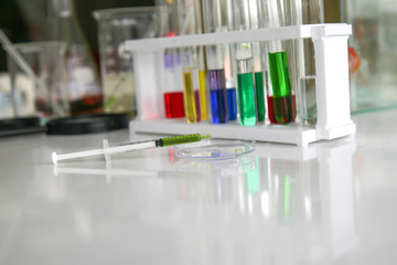 Scientific equipment at laboratory