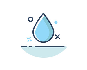 water icon line filled design illustration,designed for web and app