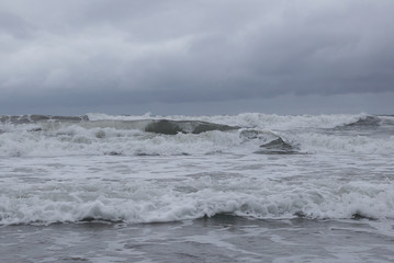 Fototapeta na wymiar 嵐の海