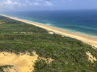 Aerial Photo of Fraser Island Beach, Australia