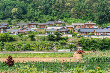 A farming village in Chungcheongbuk-do Province, Korea