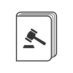 Векторные иконки значок. Символ права и уголовного правосудия.