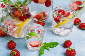 Cold transparent drink