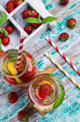 Cold transparent drink