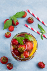 Cold transparent drink