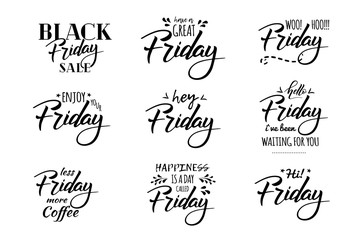 friday hell lettering