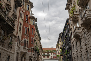 Fototapeta premium city streets in milan