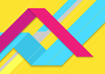 Colorful abstract tech minimal background