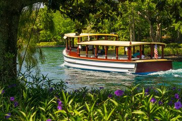 Water transport and lagoon in Orlando, USA