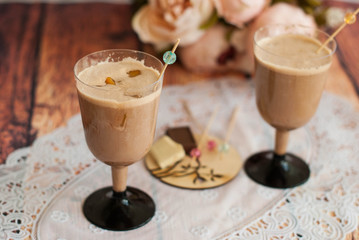 milkshake with chocolate
