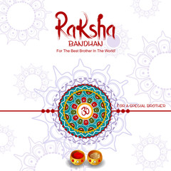 Rakhi background for Indian festival Raksha bandhan celebration