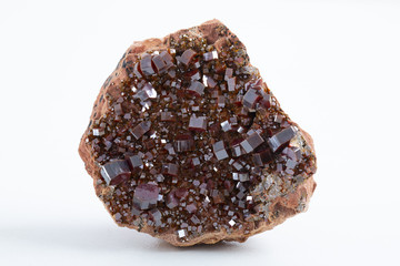 Cluster of vanadinite mineral - ore of a vanadium.