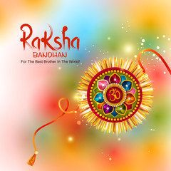 Rakhi background for Indian festival Raksha bandhan celebration
