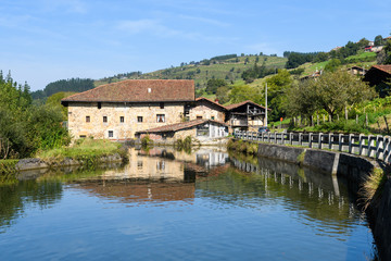 Fototapeta na wymiar country house at Basque Country