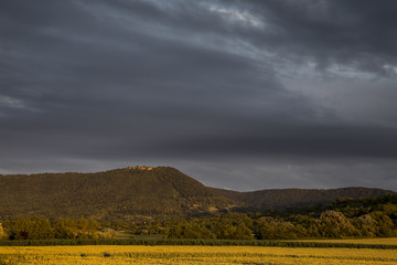 Obraz premium Sonnenuntergang an der Schwäbischen Alb