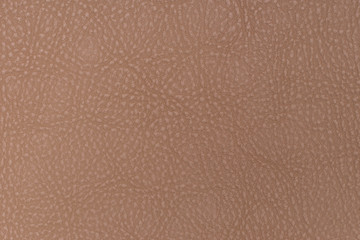 Light brown leather texture surface. Close-up of natural grain cow leather .