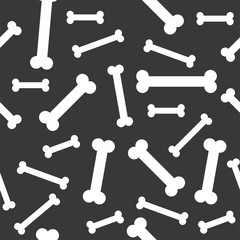 bone seamless pattern for use as wrapping paper gift or wallpaper, dog and pet shop theme