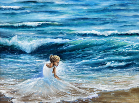 Woman on the beach