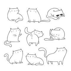 Funny cats doodles