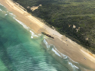 Maheno Shipwreck, Fraser Island Beach