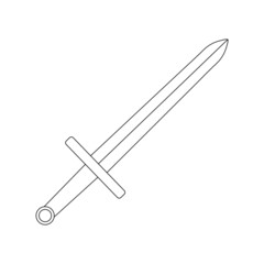 Icon on White Background for Your Design or Logo. Vector Illustration. Outline Style.