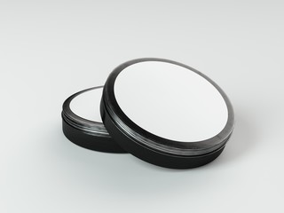 Set of vintage tools of a barber product packaging mockup