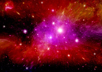 galaxy in a free space