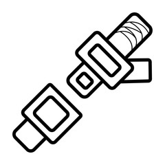seat belt, badge, vector