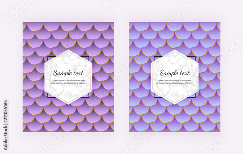 Modern Covers With Mermaid Scales Mermaid Tail With Marble