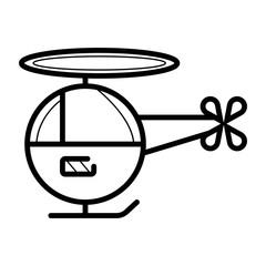 helicopter icon vector
