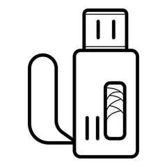 usb flash drive vector icon