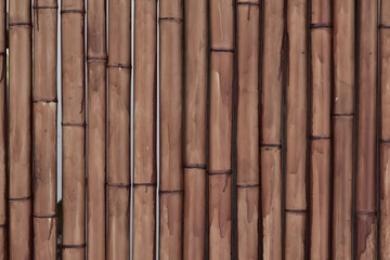 painted bamboo lacquered background fence