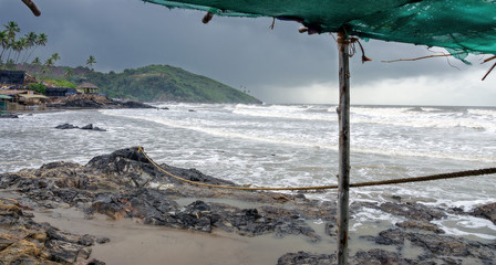 North Goa's seaside