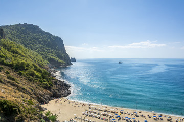cleopatra beach in Alanya Turkey is a most famous beach 