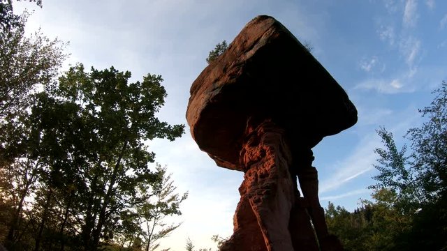 Buntsandsteinfelsen, Teufelstisch (Hinterweidenthal), Pilzfelsen
