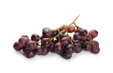 Cardinal grapes isolated on white background