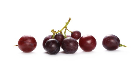 Cardinal grapes isolated on white background