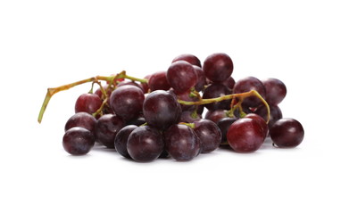Cardinal grapes isolated on white background
