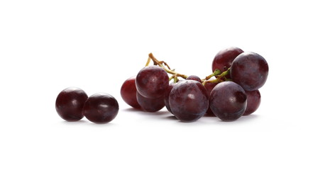 Cardinal grapes isolated on white background