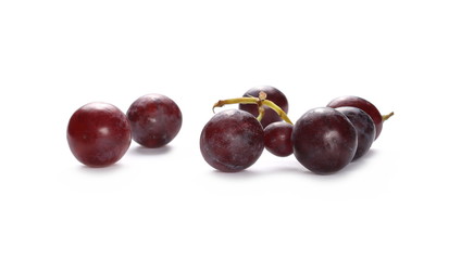 Cardinal grapes isolated on white background