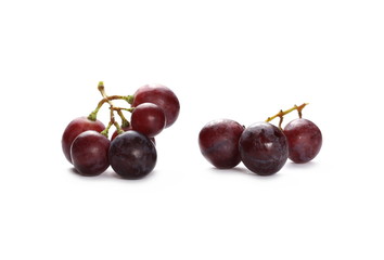Cardinal grapes isolated on white background
