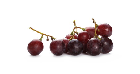 Cardinal grapes isolated on white background