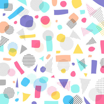 Abstract geometric modern pastels color, black dots pattern with lines diagonally on white background
